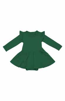 Forest Twirl Long Sleeve Skirted Bodysuit