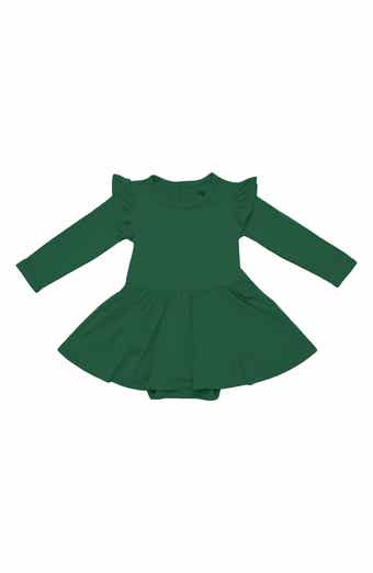 Forest Twirl Long Sleeve Skirted Bodysuit