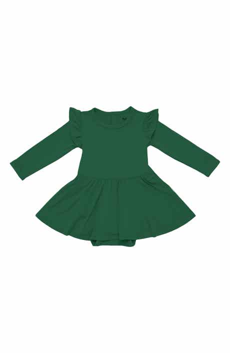 Forest Twirl Long Sleeve Skirted Bodysuit