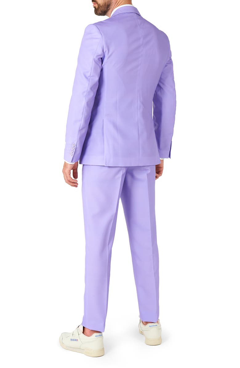 OppoSuits Lavish Lavender Trim Fit Suit & Tie, Alternate, color, Lavender