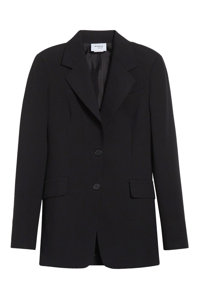 Classic Single Breasted Blazer, Alternate, color, BLACK