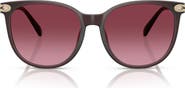 COACH 57mm Gradient Round Sunglasses