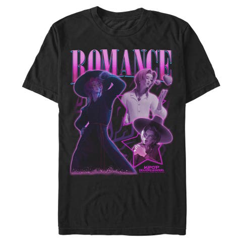 Men's KPop Demon Hunters Romance Saja Collage  Graphic T-Shirt