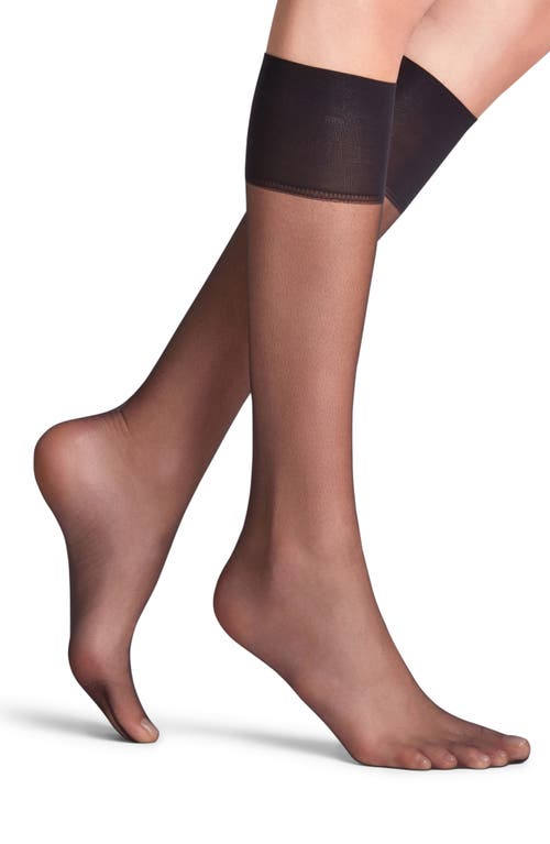 Falke 'Shelina 12 Denier' Ultra Sheer Knee Highs in Black  product