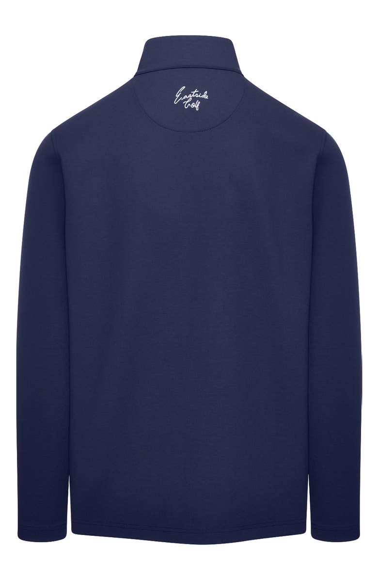 Eastside Golf Signature Logo Embroidered Quarter Zip Pullover, Alternate, color, Blue Void