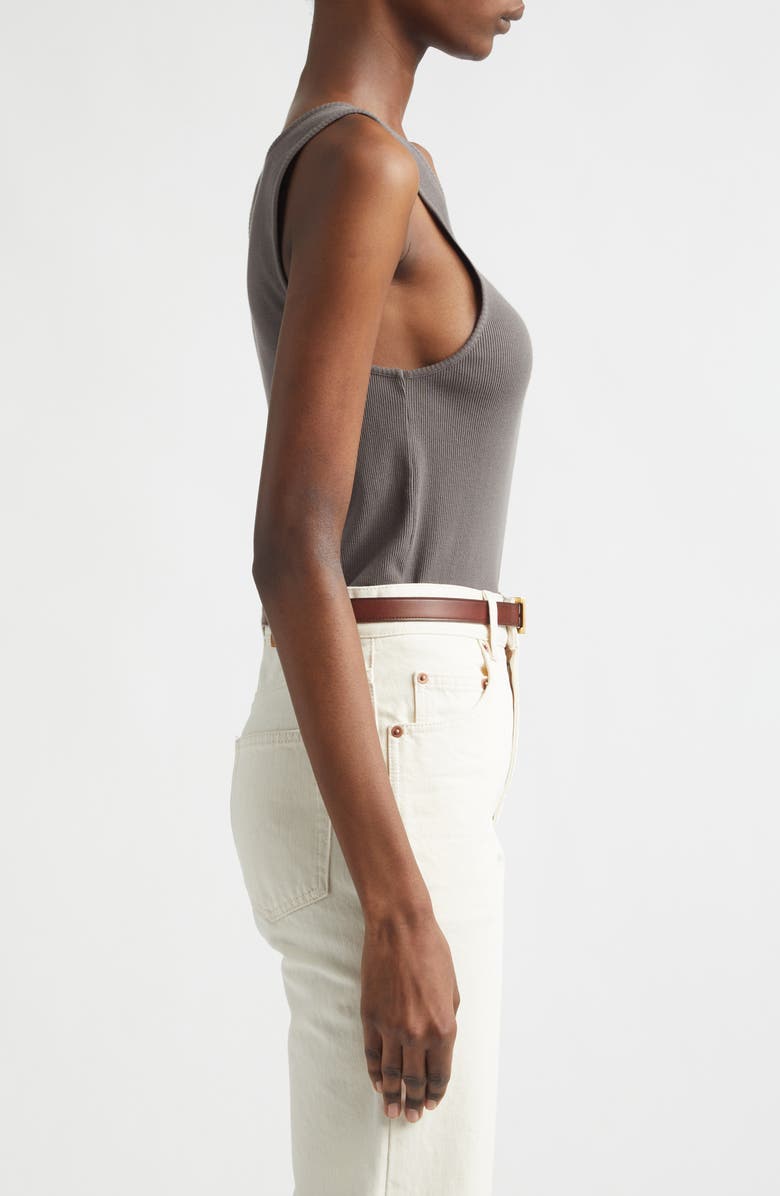 Saint Laurent Debardeur Embroidered Tank, Alternate, color, 