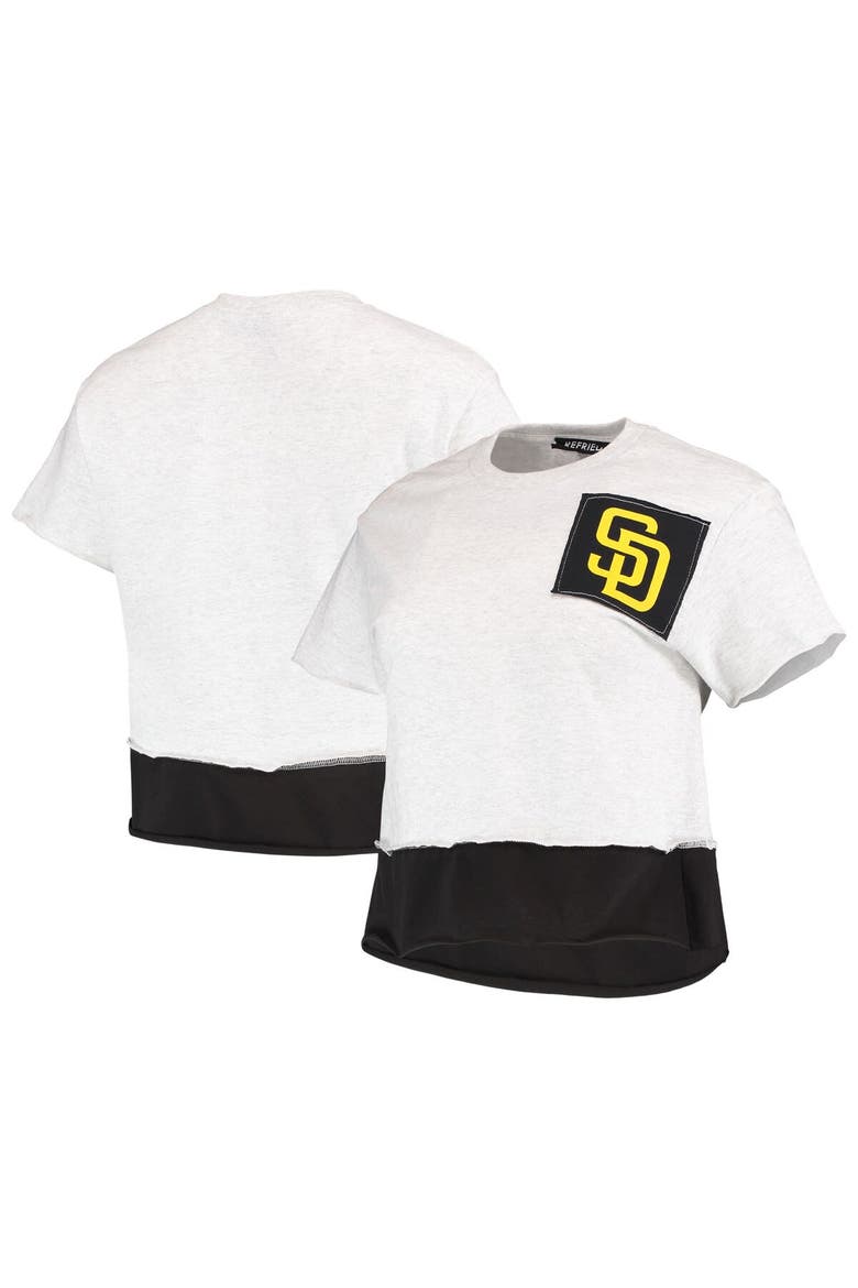 Women's Refried Apparel Gray San Diego Padres Cropped T-Shirt, Main, color, Gray