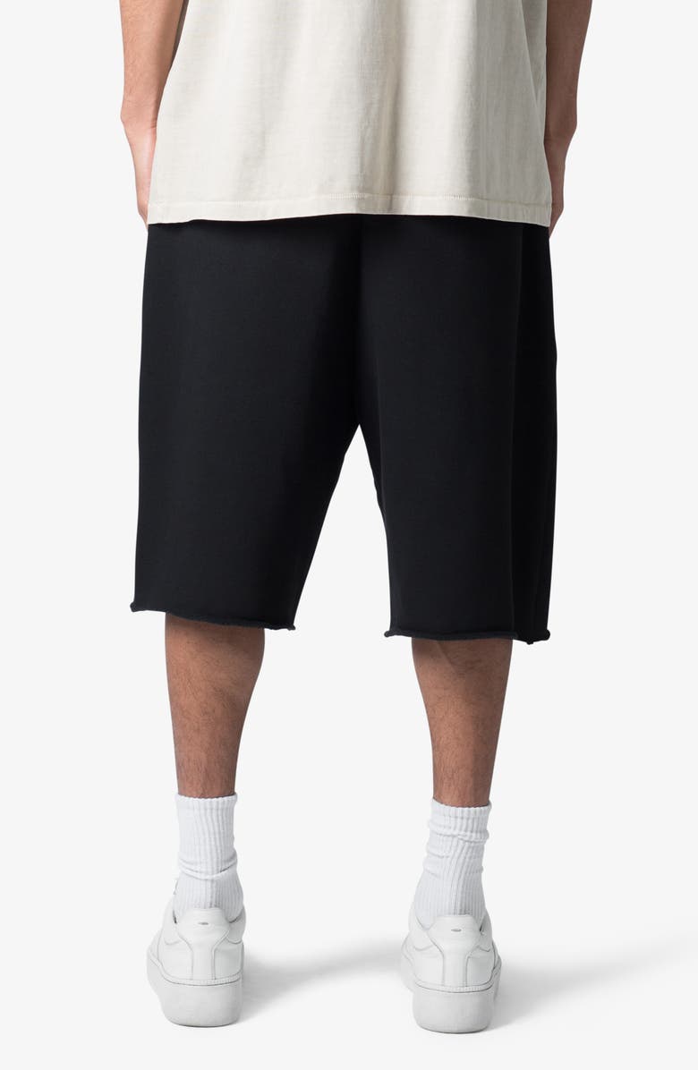 mnml Ultra Baggy Sweat Shorts, Alternate, color, Black