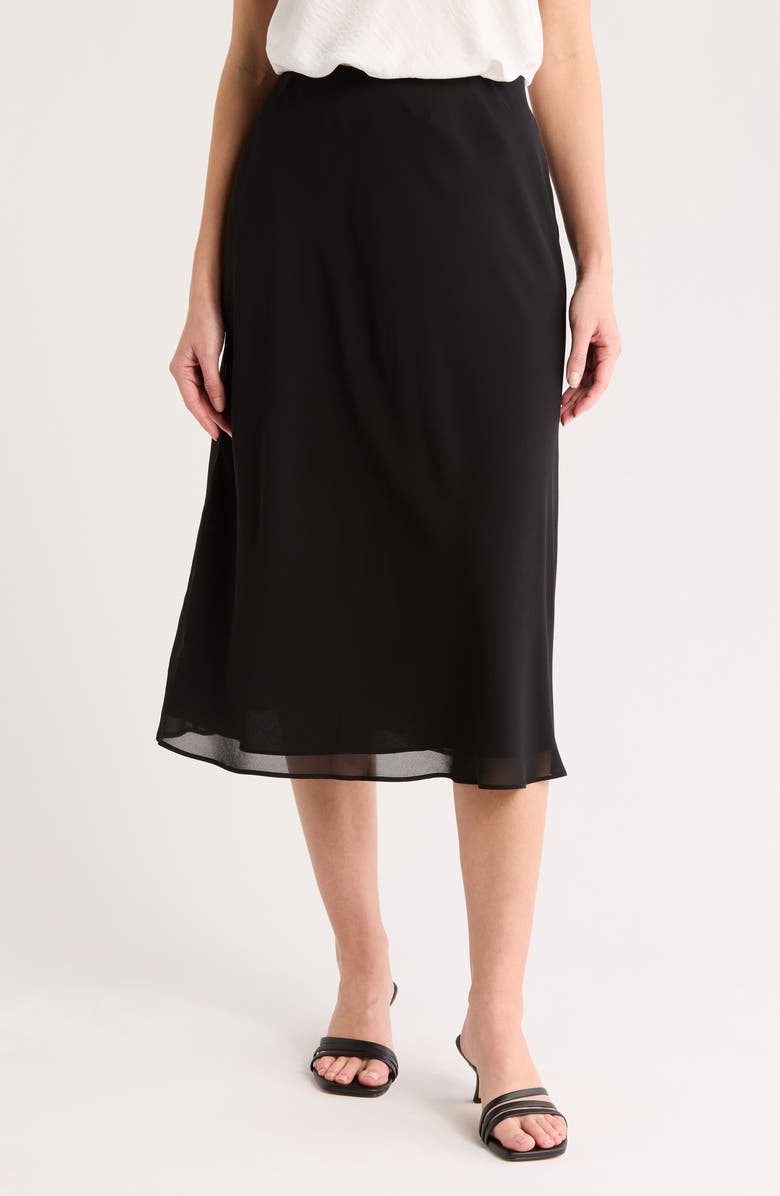 NORDSTROM RACK Bias Cut Chiffon Midi Skirt, Main, color,