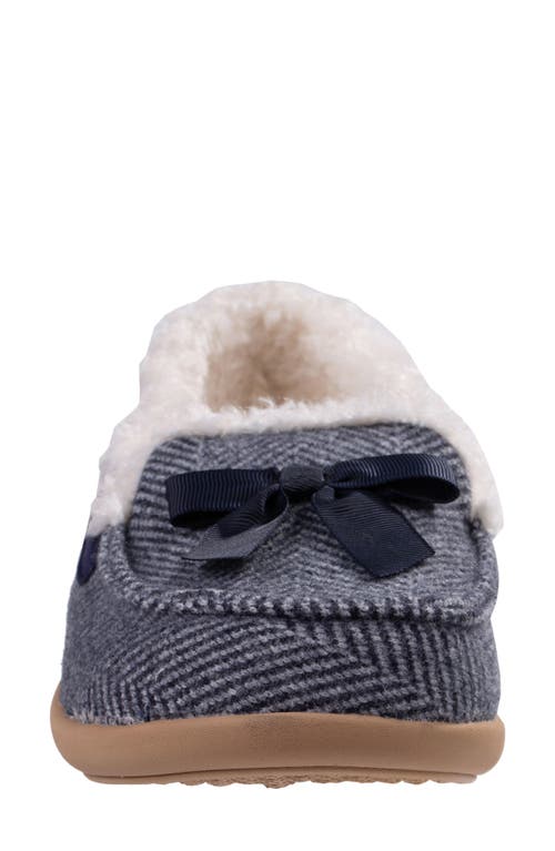 Revitalign Trillium Faux Fur Lined Slipper In Blue