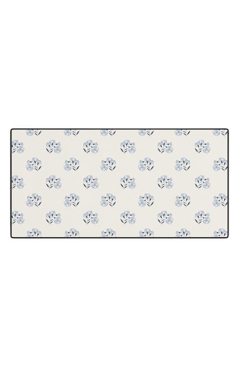 Floral Print Desk Mat