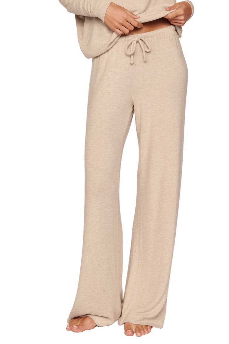 Cozy Time Straight Leg Lounge Pants, Main, color, HEATHER FRENCH OAK