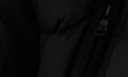 Ralph Lauren Lauren  Faux Fur Trim Down & Feather Fill Puffer Coat In Black