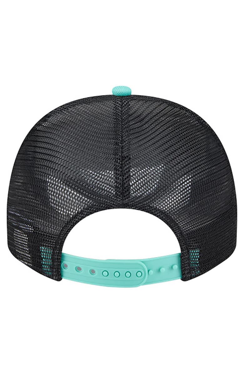 New Era Unisex New Era  White/Black New York Liberty Banner Foam Front 9FIFTY A-Frame Adjustable Trucker Hat, Alternate, color, White