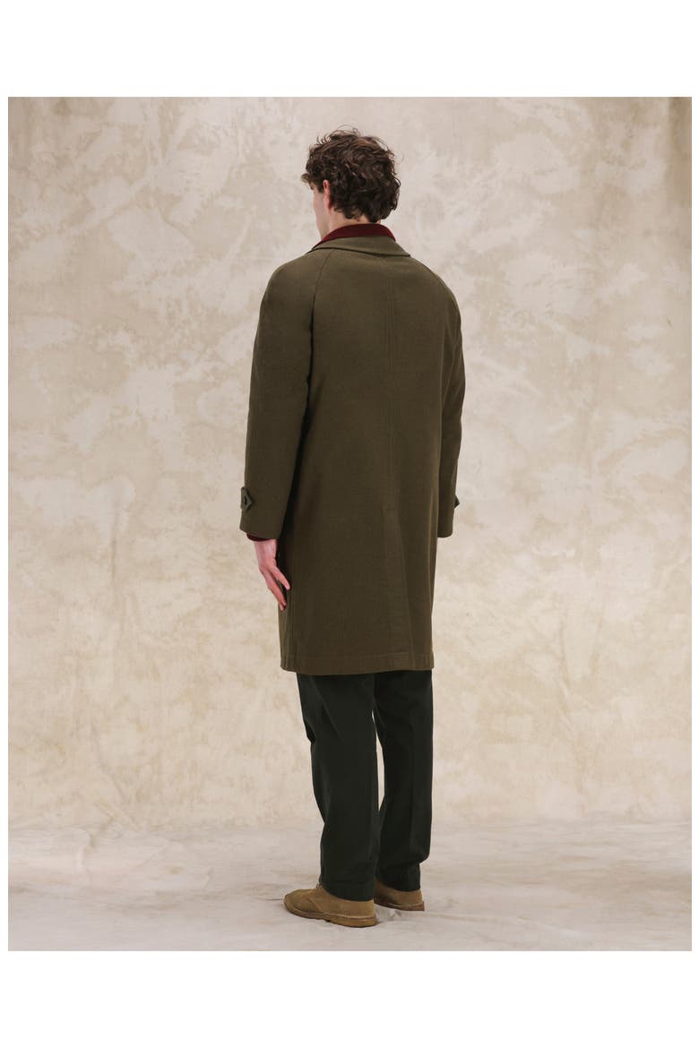 Vintage Blue Single-Breasted Coat, Alternate, color, Green