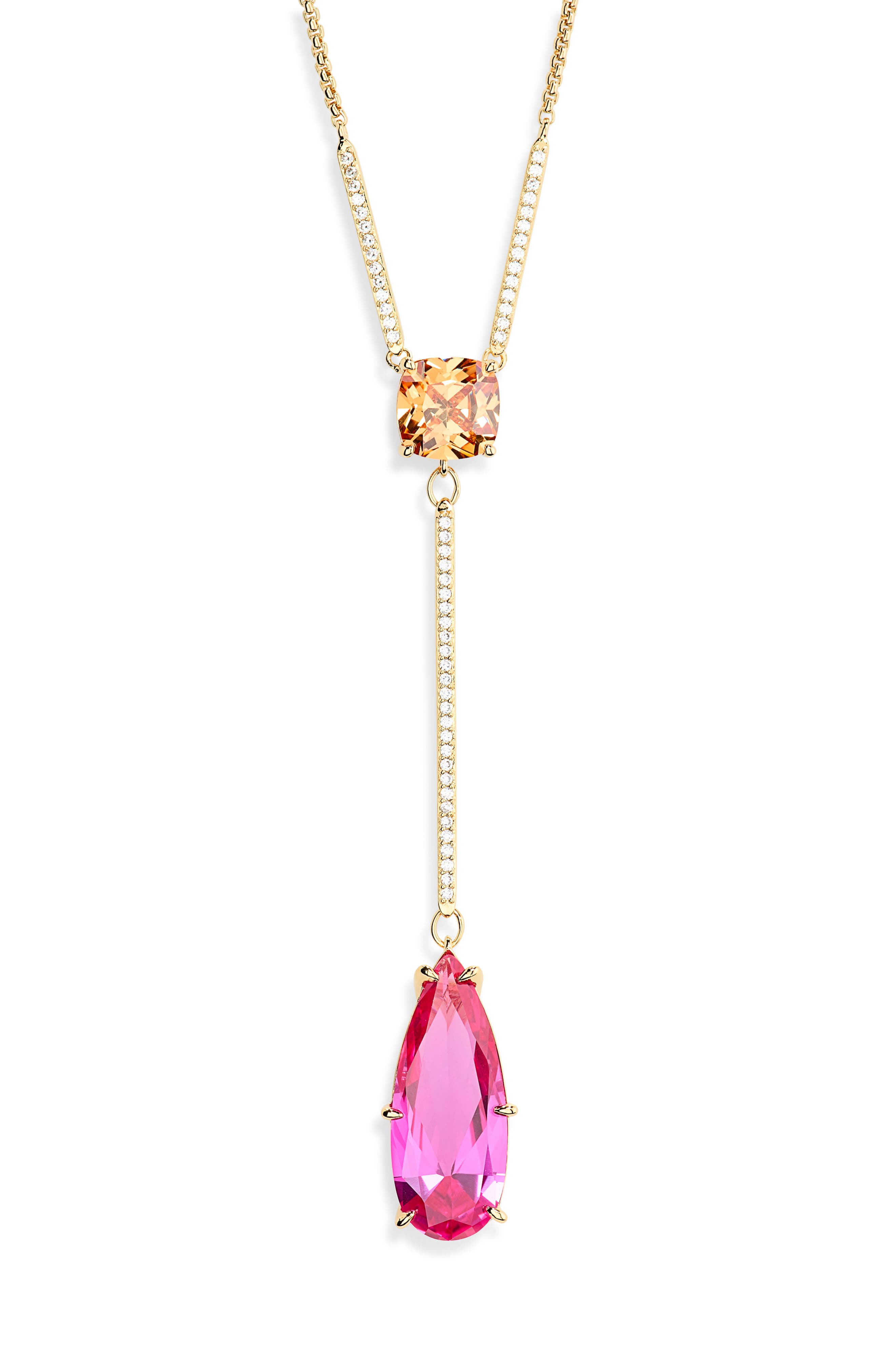 Nadri Blushing Y-Necklace