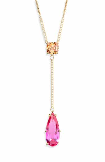 Nadri Blushing Y-Necklace