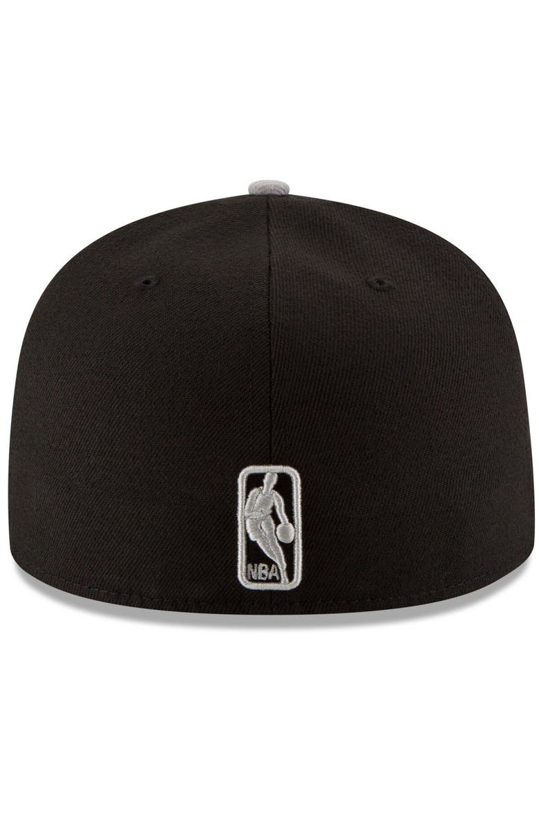 New Era Men's New Era Black/Gray San Antonio Spurs Official Team Color 2Tone 59FIFTY Fitted Hat, Alternate, color, Black