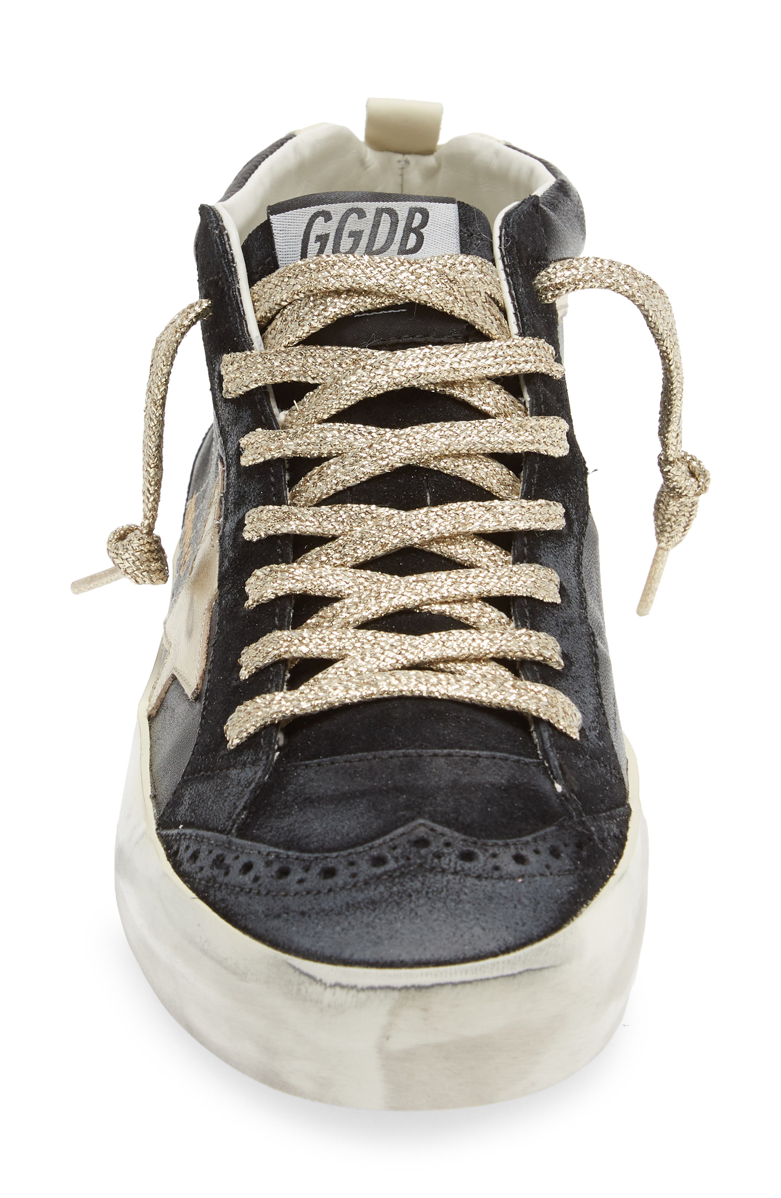 Golden Goose Mid Star Glitter Sneaker, Alternate, color, 