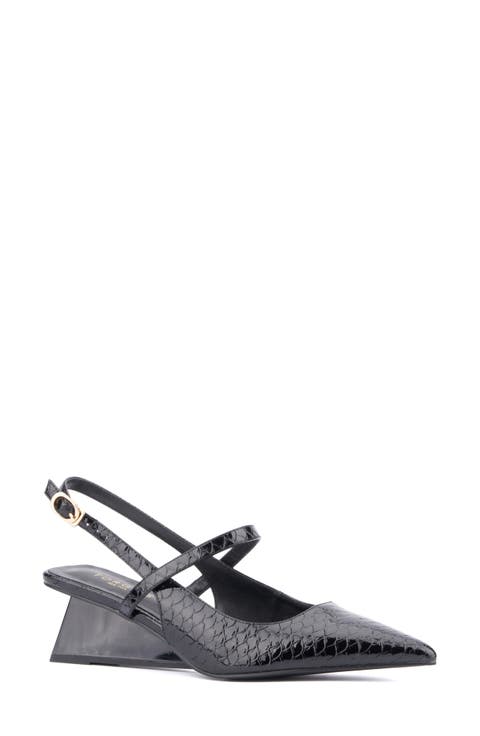 Oria Embossed Slingback Pump (Women)