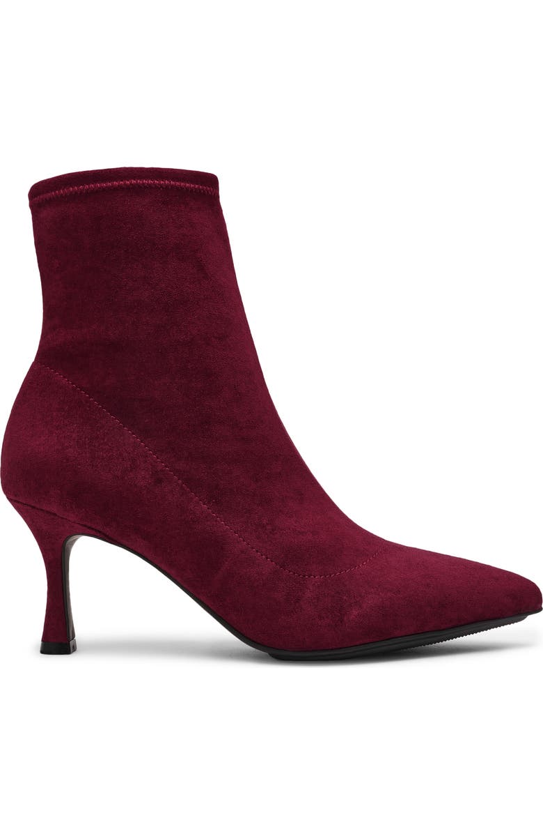 Anne Klein Reese Pointed Toe Boot, Alternate, color, Burgundy
