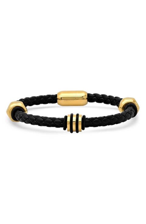 Men's Braided Leather Bracelet