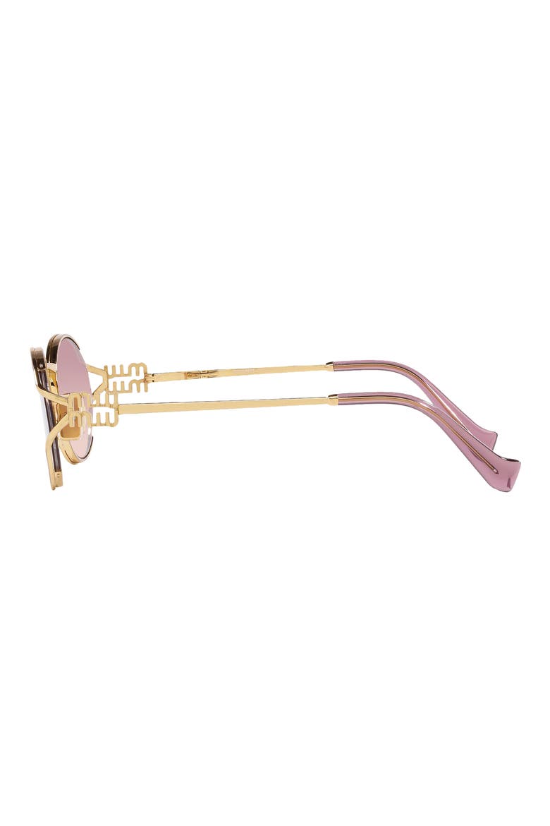 54mm Gradient Oval Sunglasses, Alternate, color, PINK