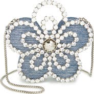 L’alingi Mini Flower Tweed Clutch