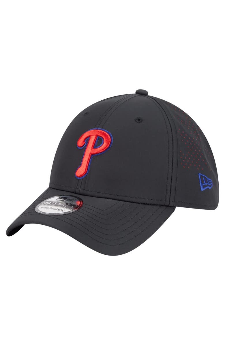 New Era Men's New Era  Black Philadelphia Phillies Night 39THIRTY Flex Hat, Main, color, Black