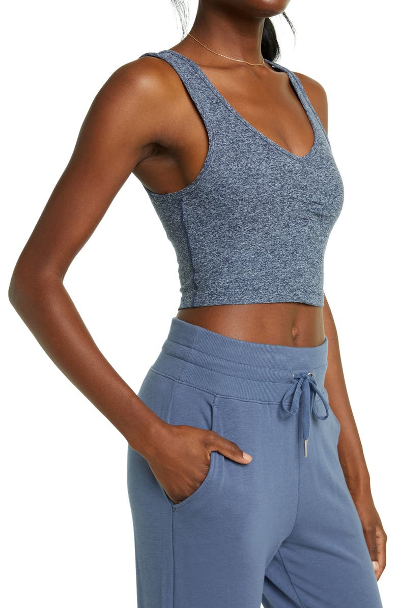 Zella Restore Soft Lounge Longline Bra, Alternate, color, 