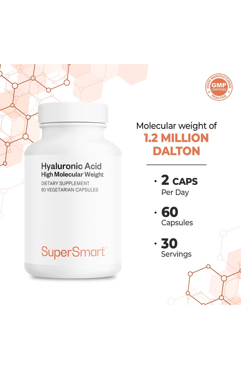 SuperSmart Hyaluronic Acid Supplement, Alternate, color, NO COLOR