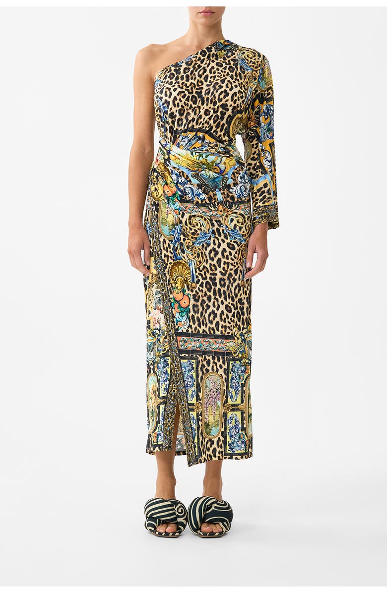 Camilla One Shoulder Jersey Dress, Main, color, Sevillian Style