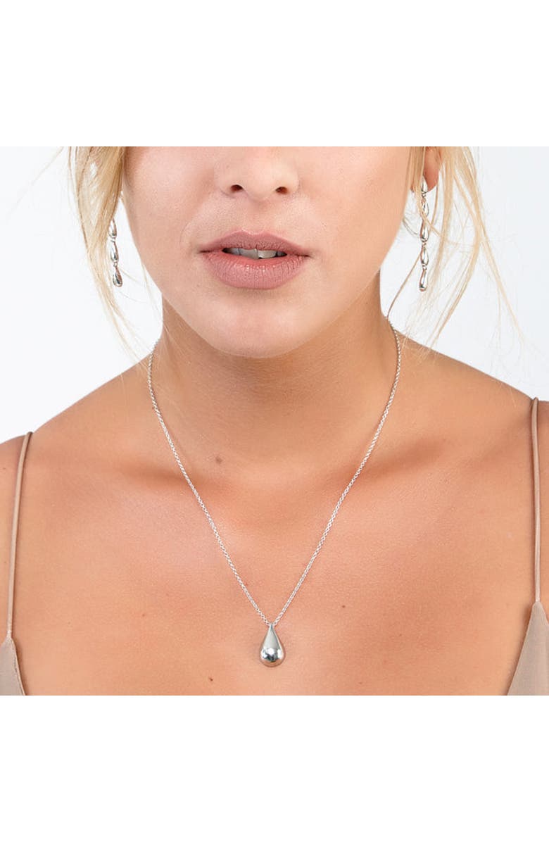 Lucy Quartermaine Large Tear Drop Pendant, Alternate, color, Sterling Silver