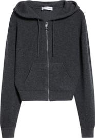 Victoria Beckham Full Zip Wool & Cashmere Hoodie