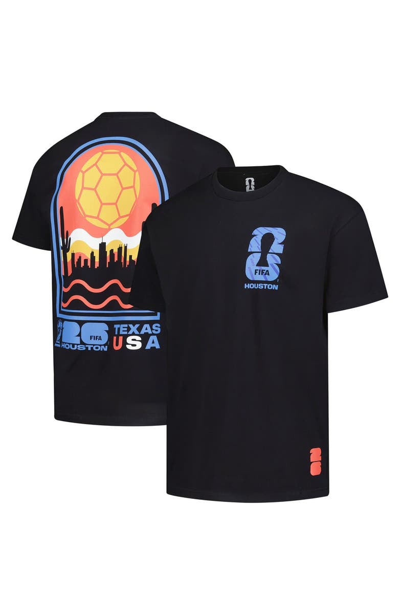Outerstuff Men's Outerstuff Black 2026 FIFA World Cup Houston Host City Local Oversized T-Shirt, Main, color, Black