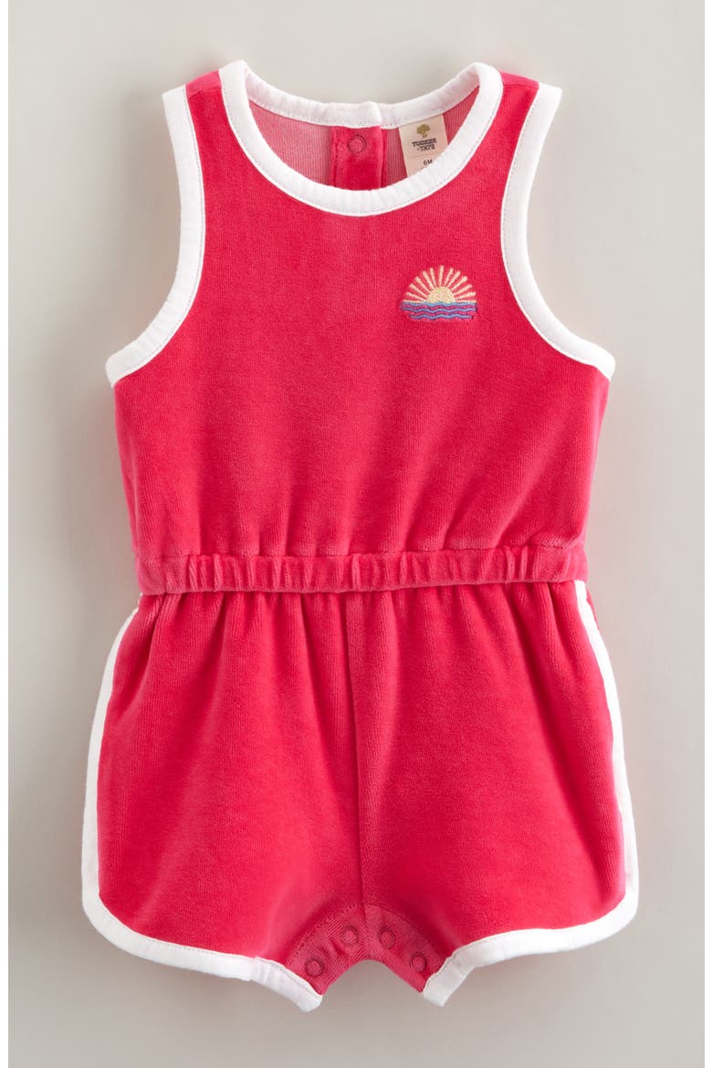 Tank Romper, Main, color, PINK MAGENTA SUN WAVES
