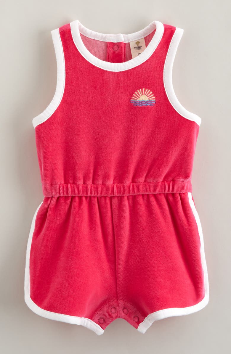 Tucker + Tate Tank Romper, Main, color, Pink Magenta Sun Waves
