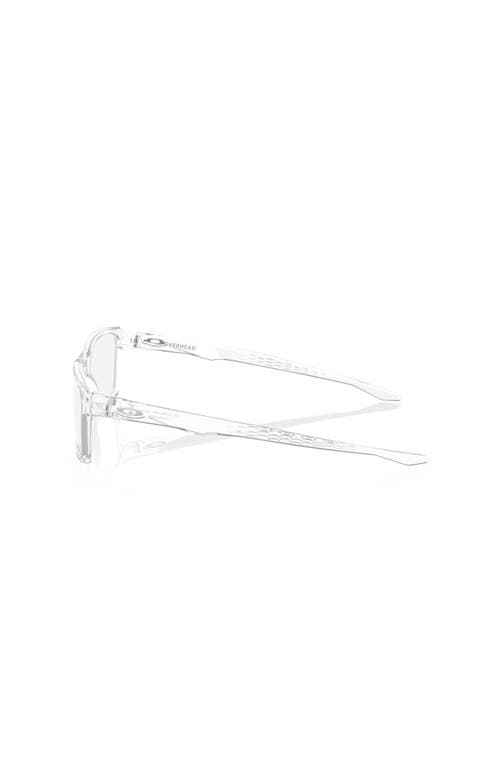 Oakley 57mm Rectangle Optical Glasses In Transparent