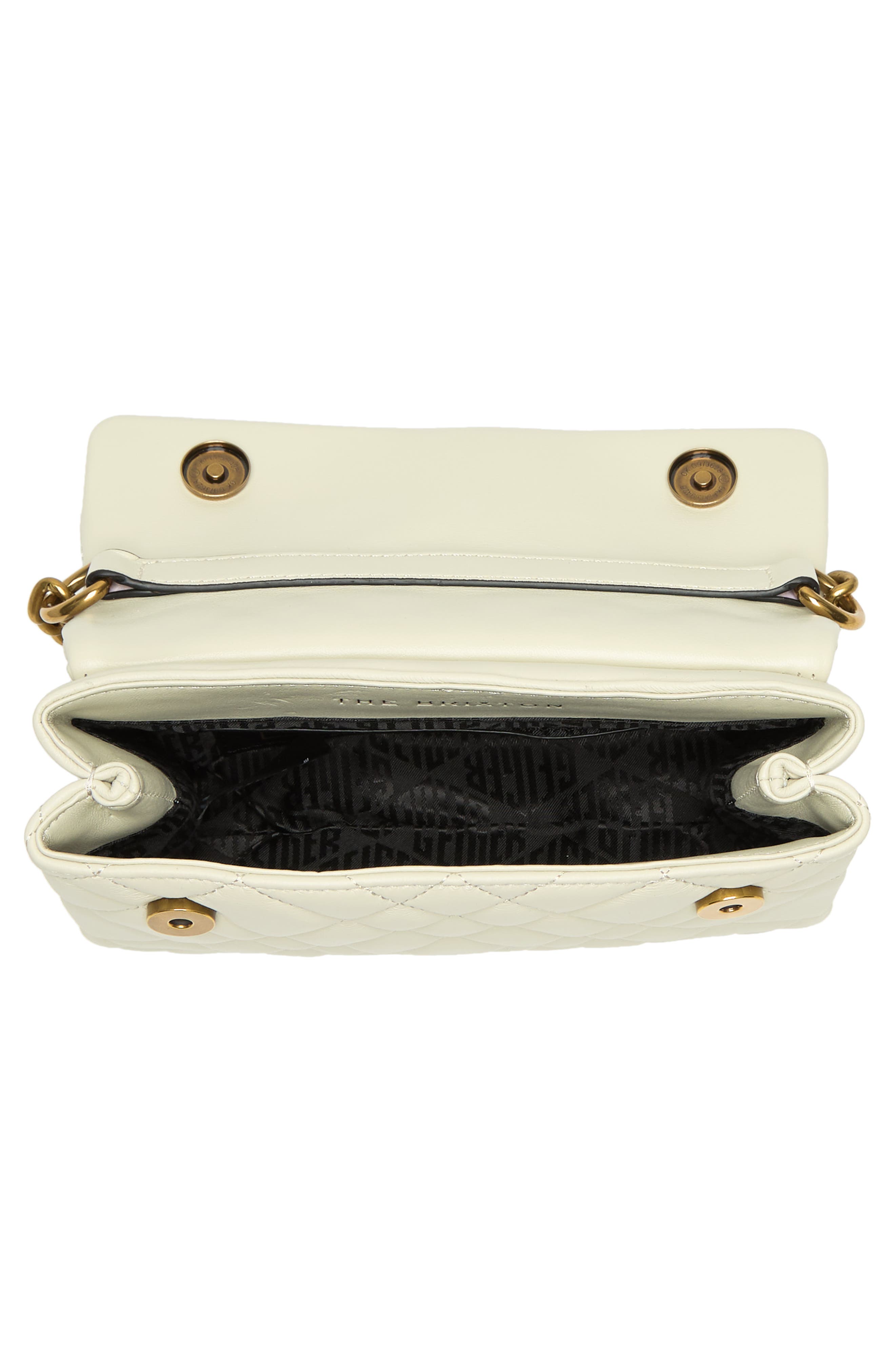 Kurt Geiger London Brixton Lock Convertible Crossbody Bag, Alternate, color, Bone