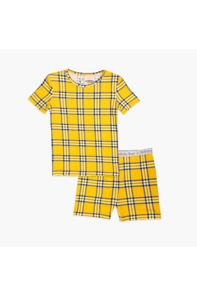 Clueless Total Betty Plaid Kids 2-Piece Short Sleeve & Shorts Pajama Set, Main, color, Clueless Total Betty Plaid