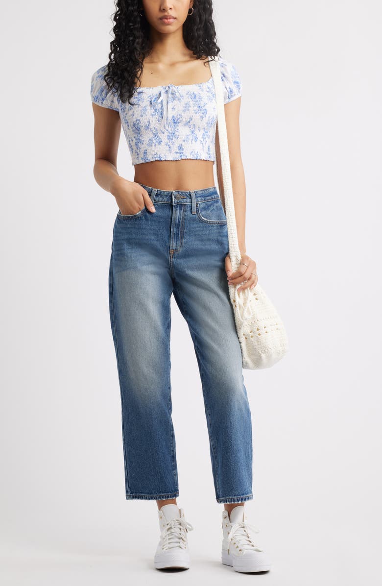 BP. '90s High Waist Ankle Straight Leg Jeans, Alternate, color,