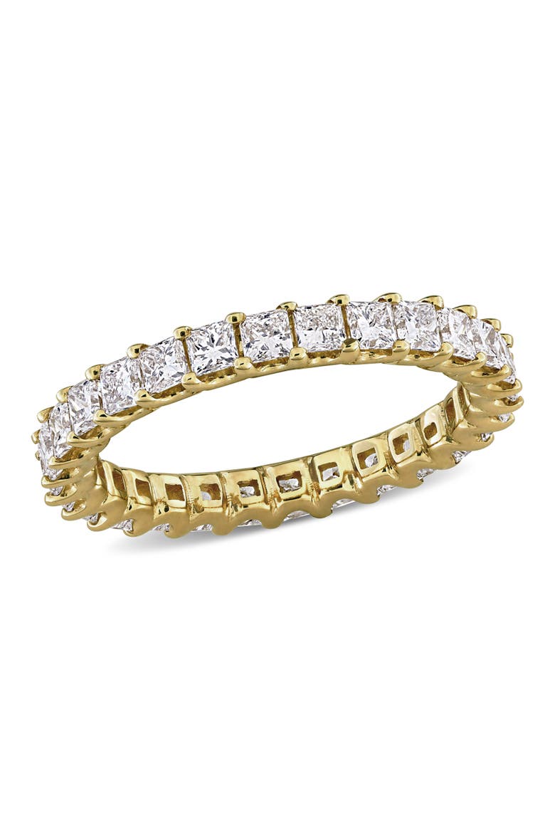 2 CTW Lab-Grown Diamond Princess Eternity Ring, Main, color, Yellow Gold