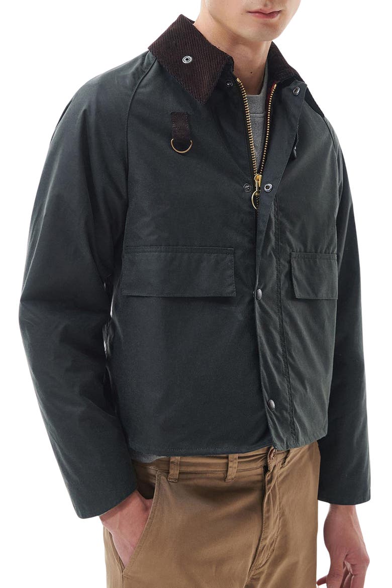 Lunar Spey Waxed Cotton Jacket, Main, color, SAGE