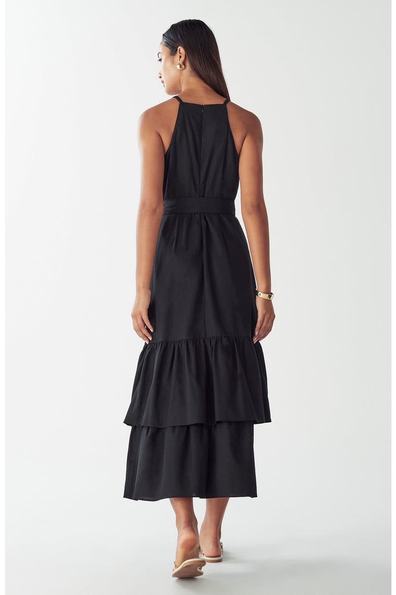 Lou Tiered Dress, Alternate, color, Black