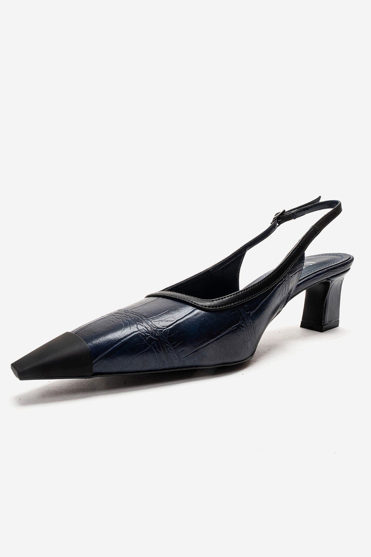 Hilda Block Heel Pump, Alternate, color, Navy Print