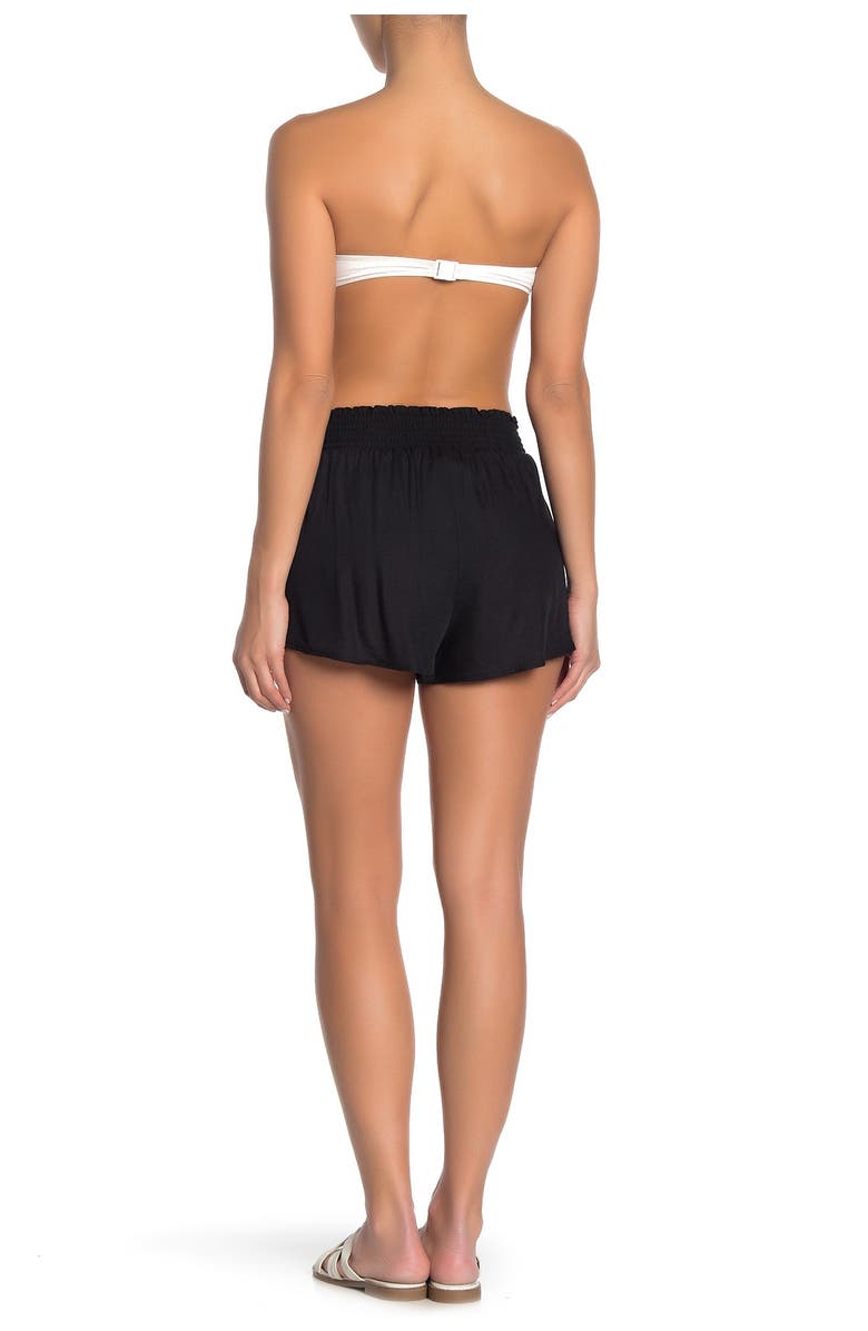Elan Tulip Solid Cover-Up Shorts, Alternate, color,