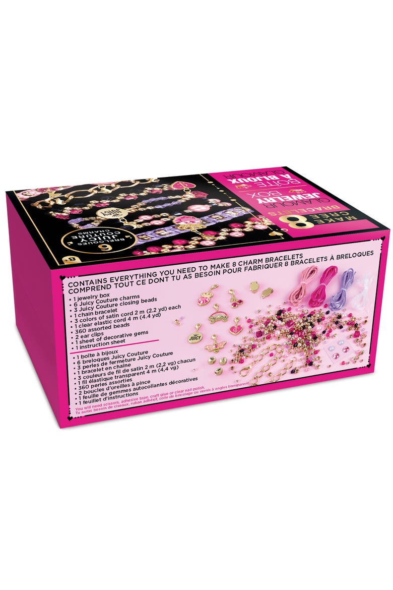 Glamour Box Jewelry Kit Create 8 Unique Charm Bracelets, Alternate, color, Multicolored