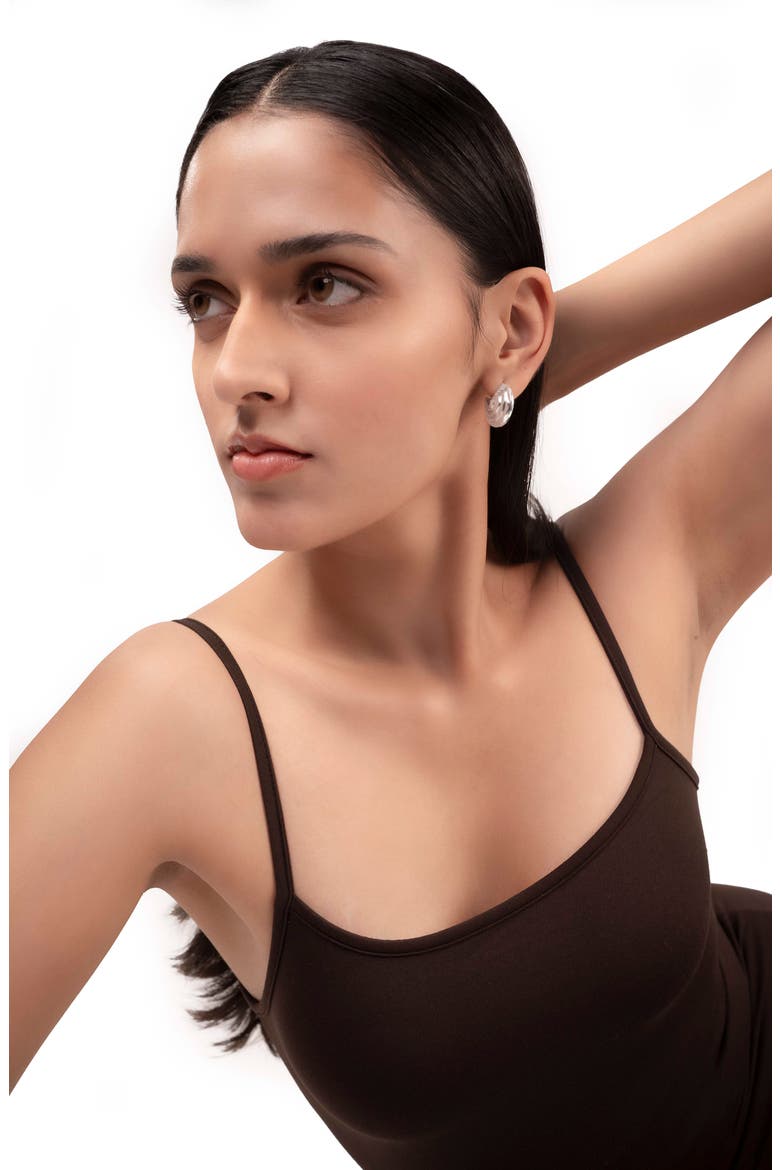Soha Earrings, Alternate, color, SILVER