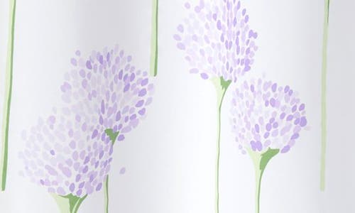Matouk Floral Print Egyptian Cotton Percale Shower Curtain In Lavender
