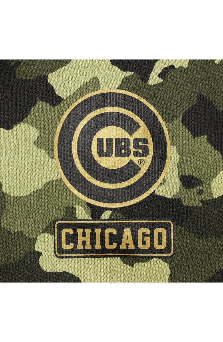 New Era Women's New Era Green Chicago Cubs 2022 MLB Armed Forces Day Camo Full-Zip Hoodie, Alternate, color, Green